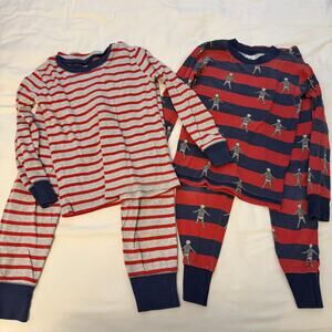 Mini Boden Long Sleeve Pants Pajama Set Bundle of Two Pairs Size 8Y